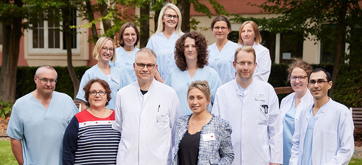 Das Team der Anästhesiologie, Intensiv-, Notfall- und Schmerztherapie